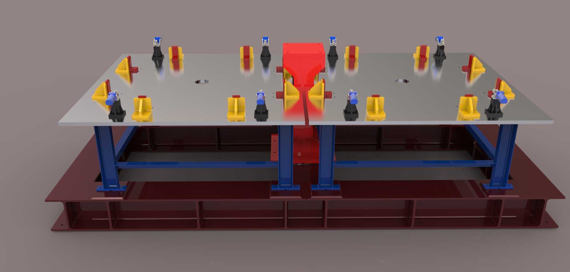 水箱盖焊接夹具