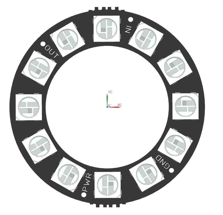 Adafruit Neopix��12x��WS2812 RGB LED��
