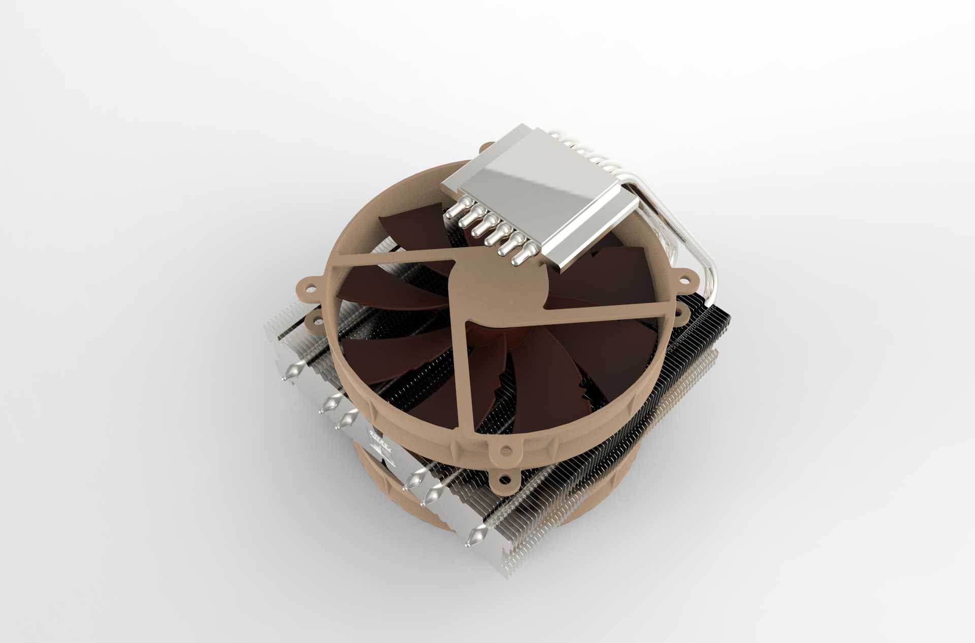 带NF-P14 FLX风扇的NH-C14冷却器
