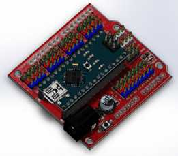 ARDUINO NANO的纳米屏蔽扩展板