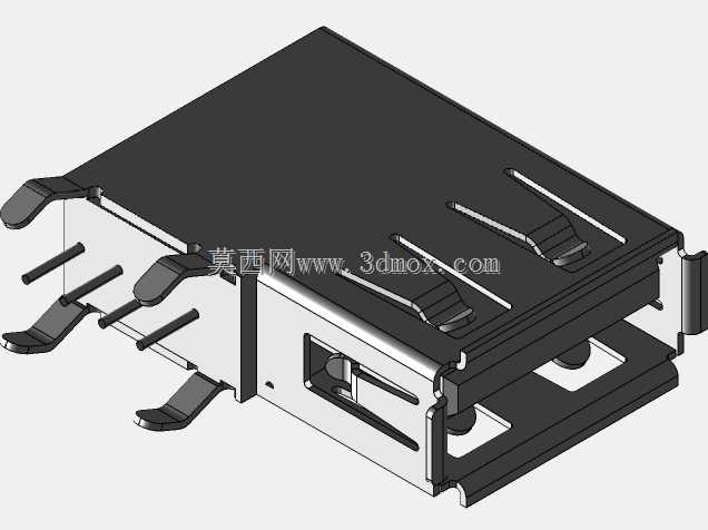 板上USB A连接器(垂直)