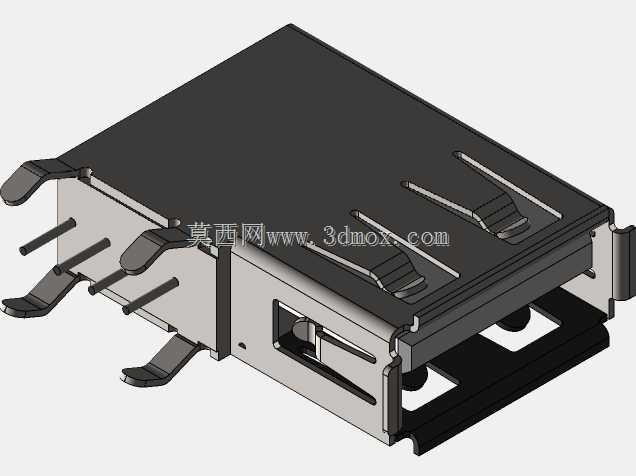 板上USB A连接器(垂直)