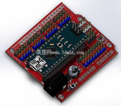 ARDUINO NANO的纳米屏蔽扩展板