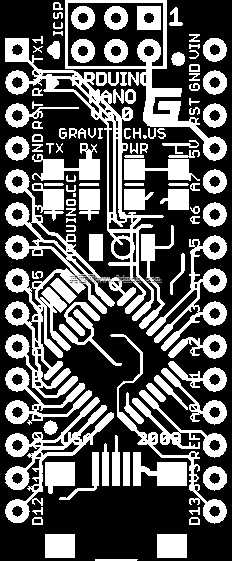 ARDUINO NANO的纳米屏蔽扩展板