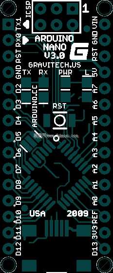 ARDUINO NANO的纳米屏蔽扩展板