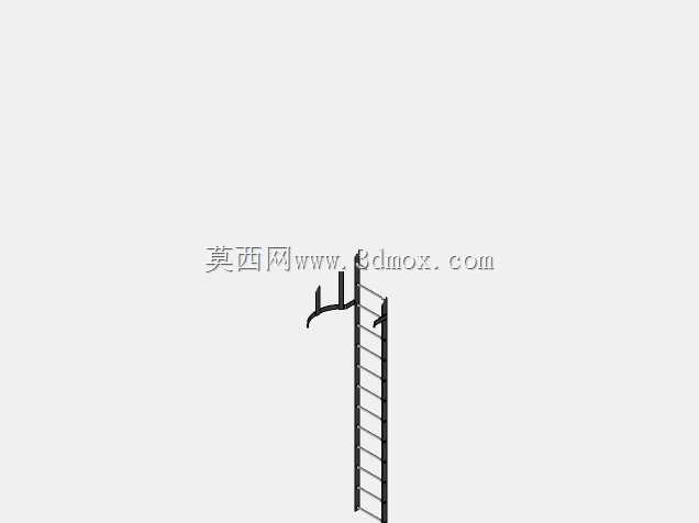 带安全笼的梯子