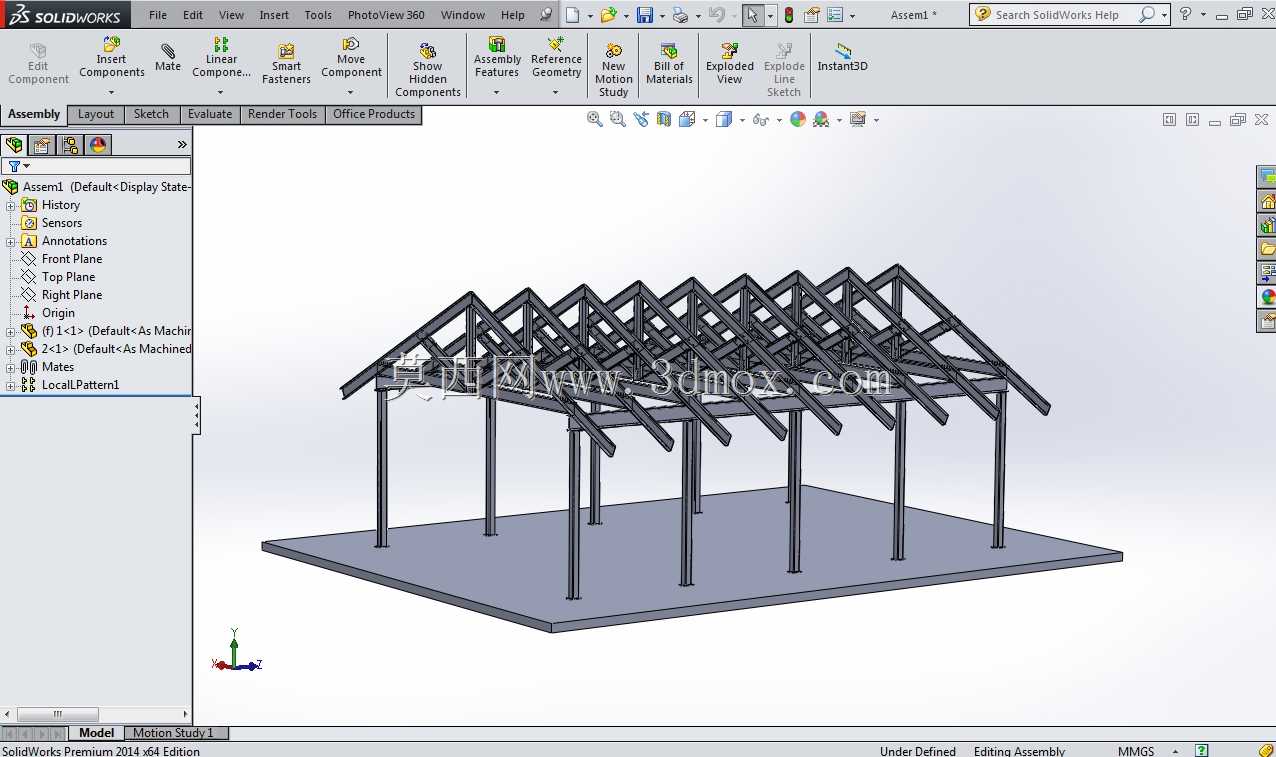 用SOLIDWORKS焊接件进行钢结构建筑设计