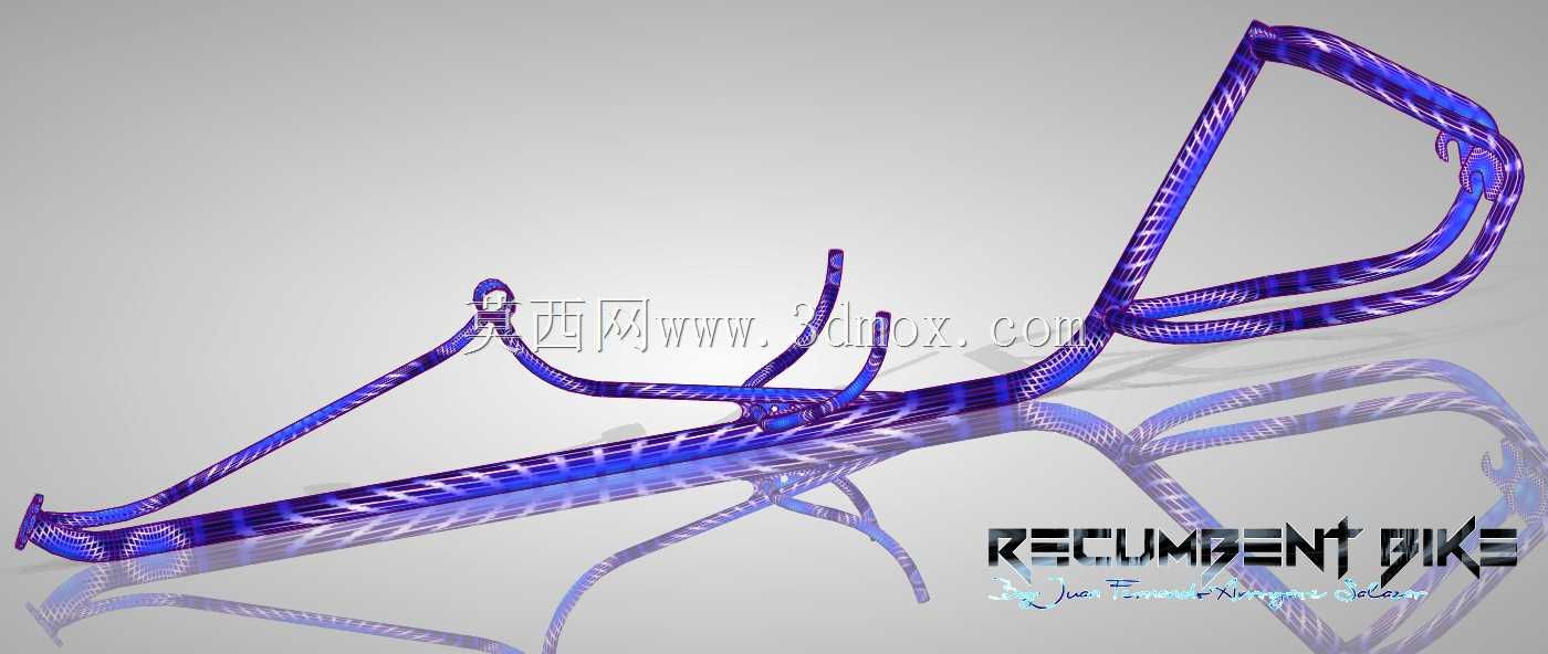 U型自行车设计横卧自行车车架Step-03