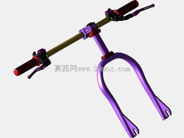 U型自行车设计漂移三轮车叉把手