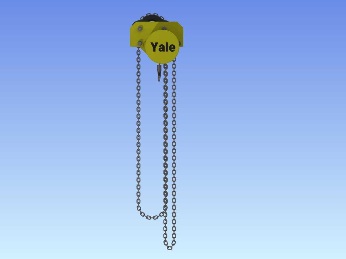 YALE 1.5t负载特大型左手推车起重机