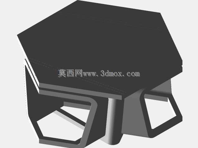 带椅子的咖啡桌-401