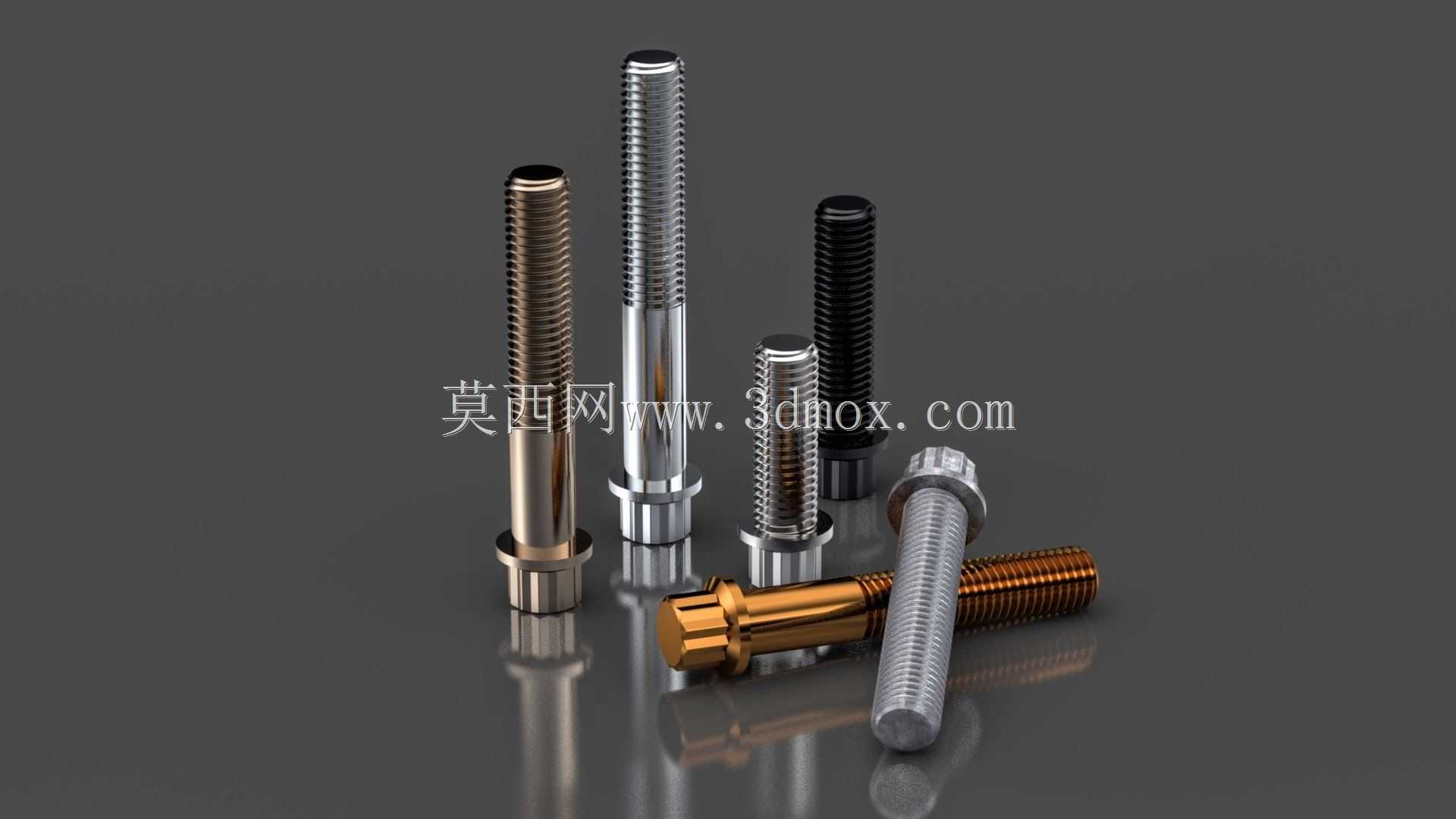 所有1/4in-28 12角法兰头螺钉库