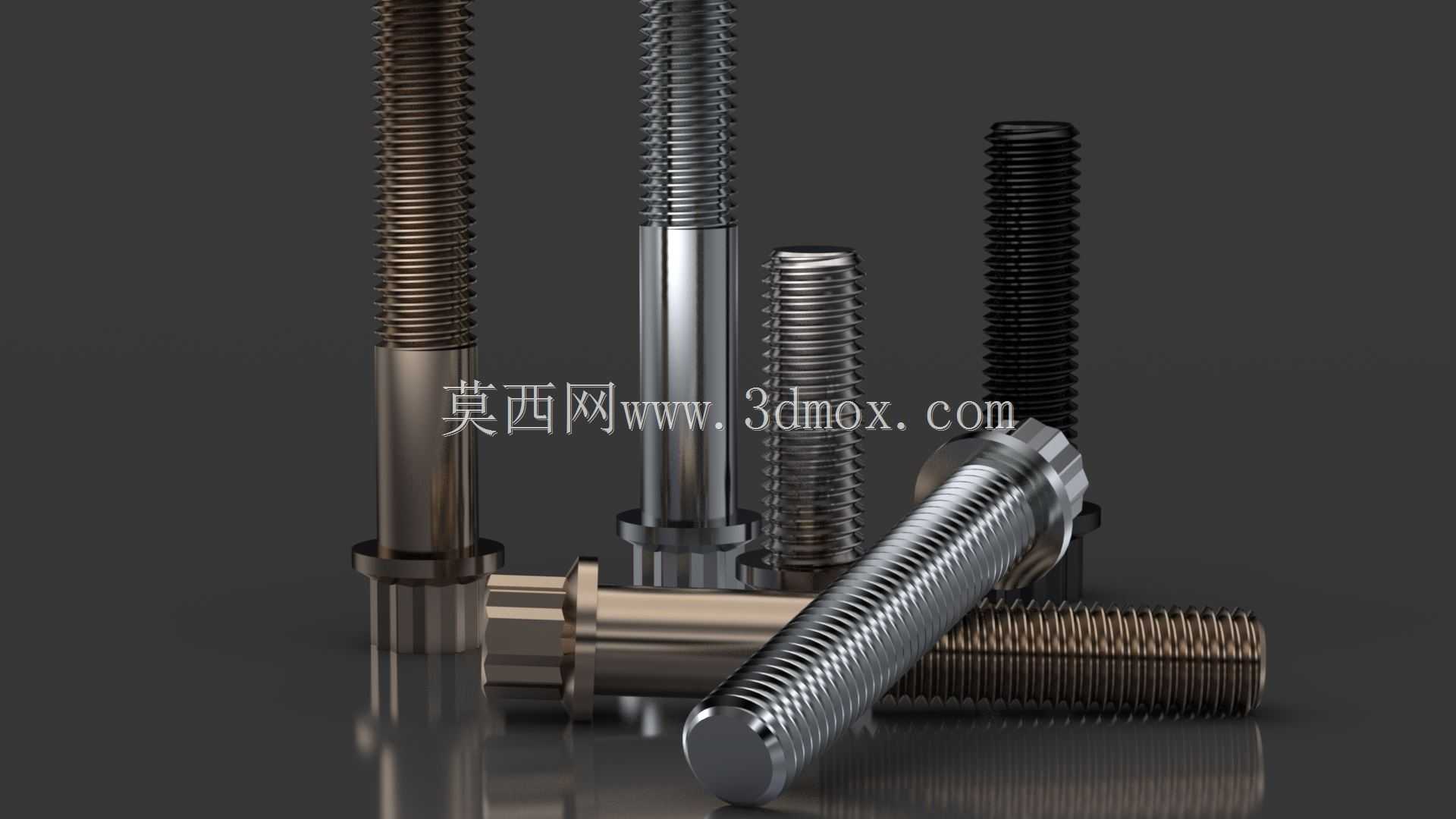 所有1/4in-28 12角法兰头螺钉库