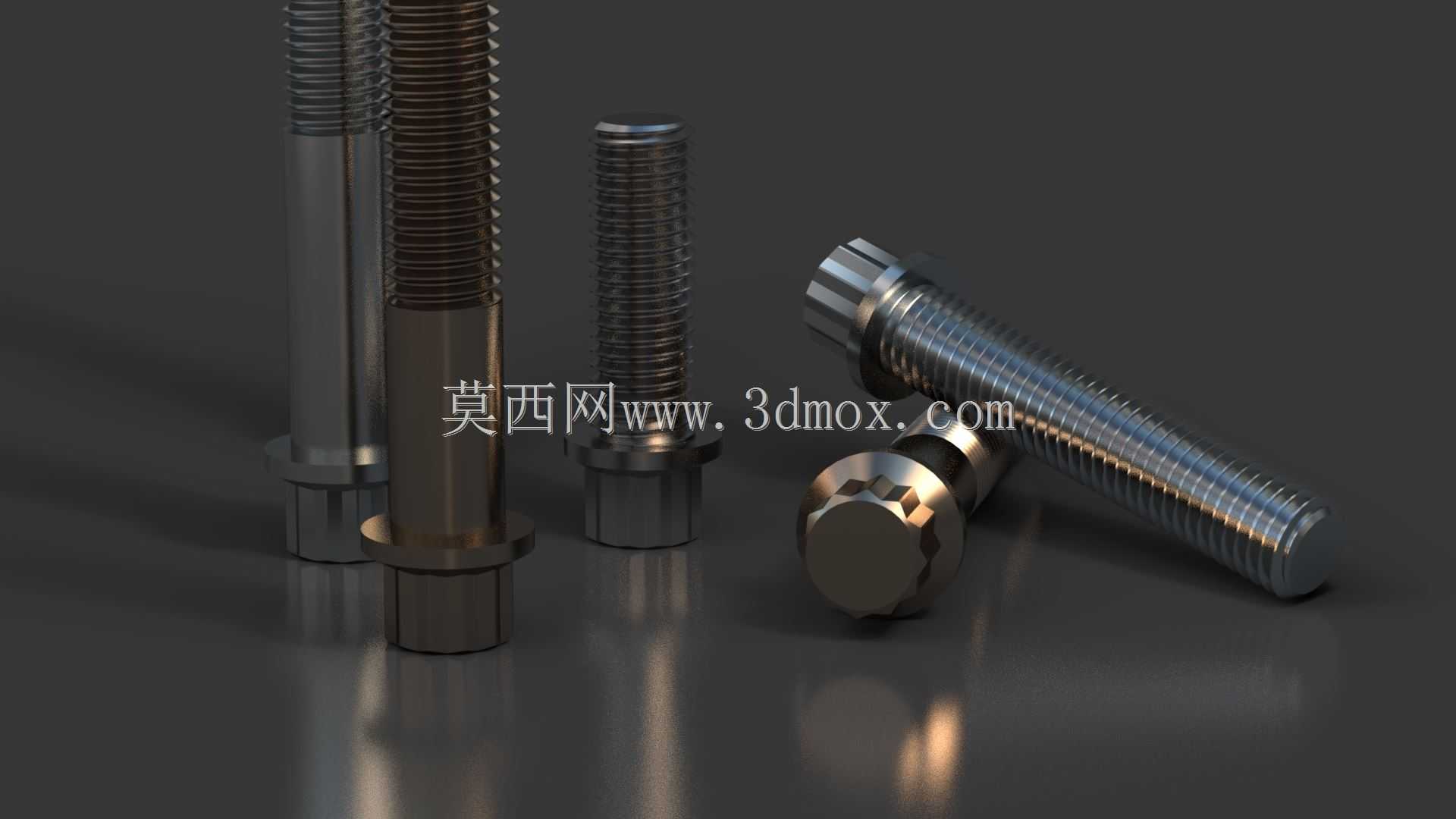 所有1/4in-28 12角法兰头螺钉库