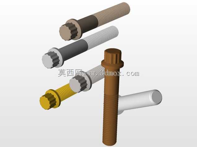 所有1/4in-28 12角法兰头螺钉库