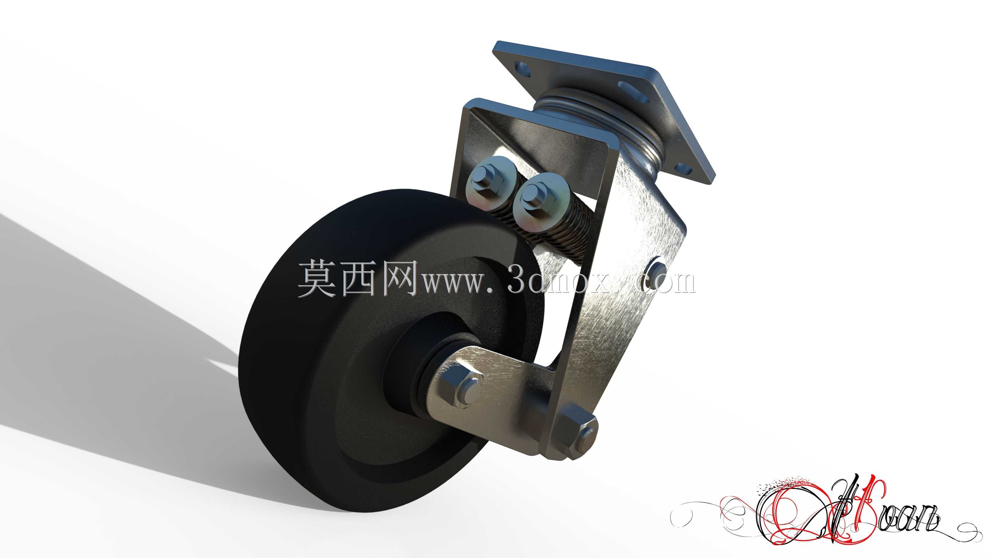 主销后倾角无负载减震-车轮总成V2