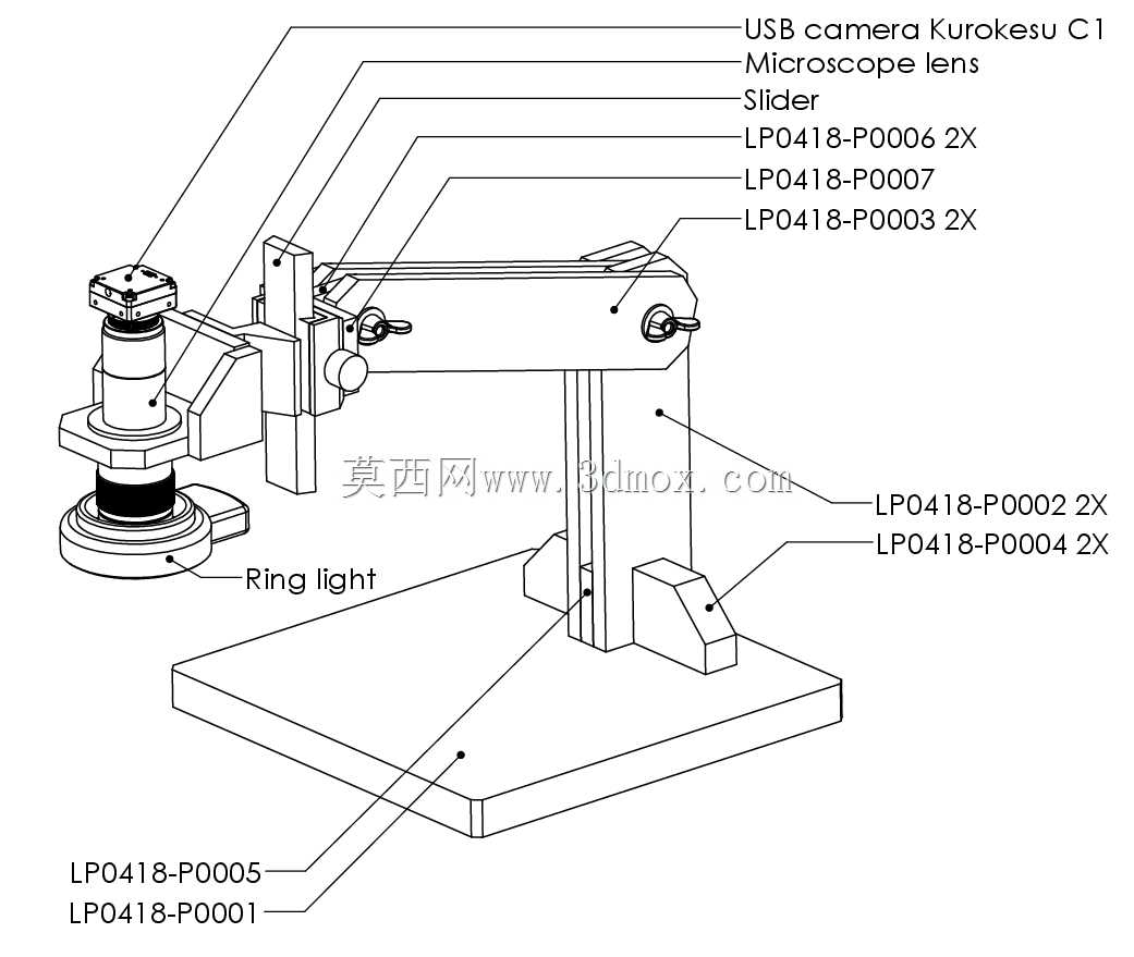 DIY PCB检查显微镜