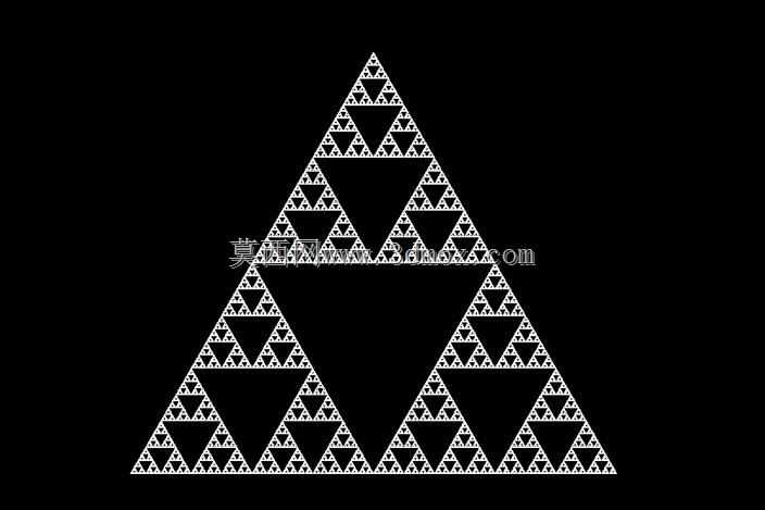 Sierpinski三角形(10层)