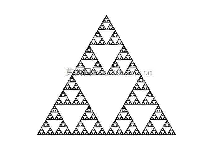 Sierpinski三角形(10层)