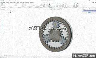 三种结构的行星轮系模型