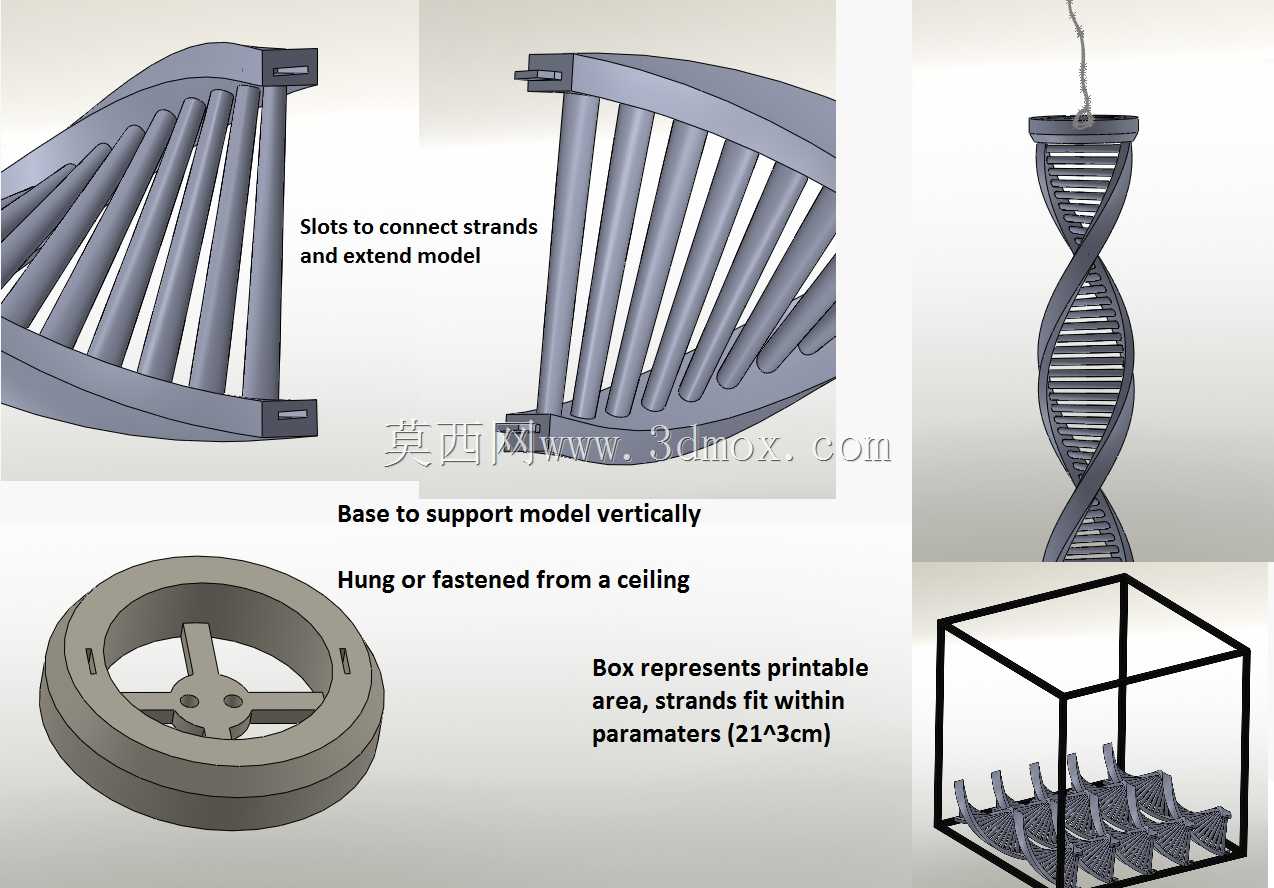 用于3d打印的简单DNA螺旋