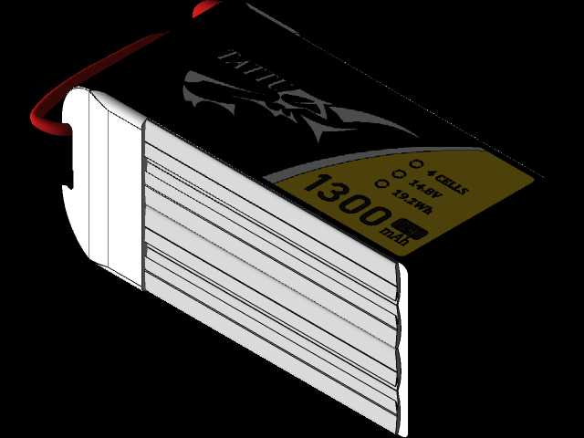 Tattu 1300mAh 4s 75c﮵��