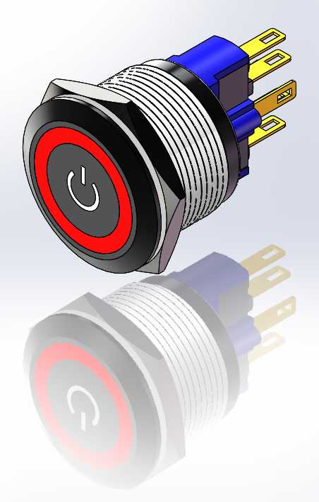��ť����12V 22/16mm����LED��������