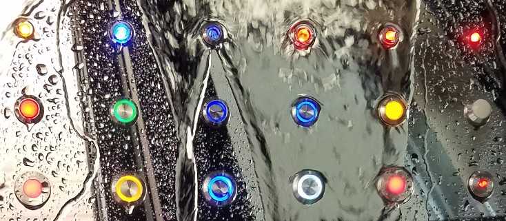 ��ť����12V 22/16mm����LED��������