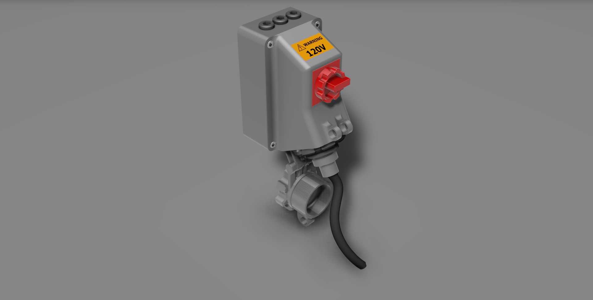 120V NEMA 5-20R工业插座概念图