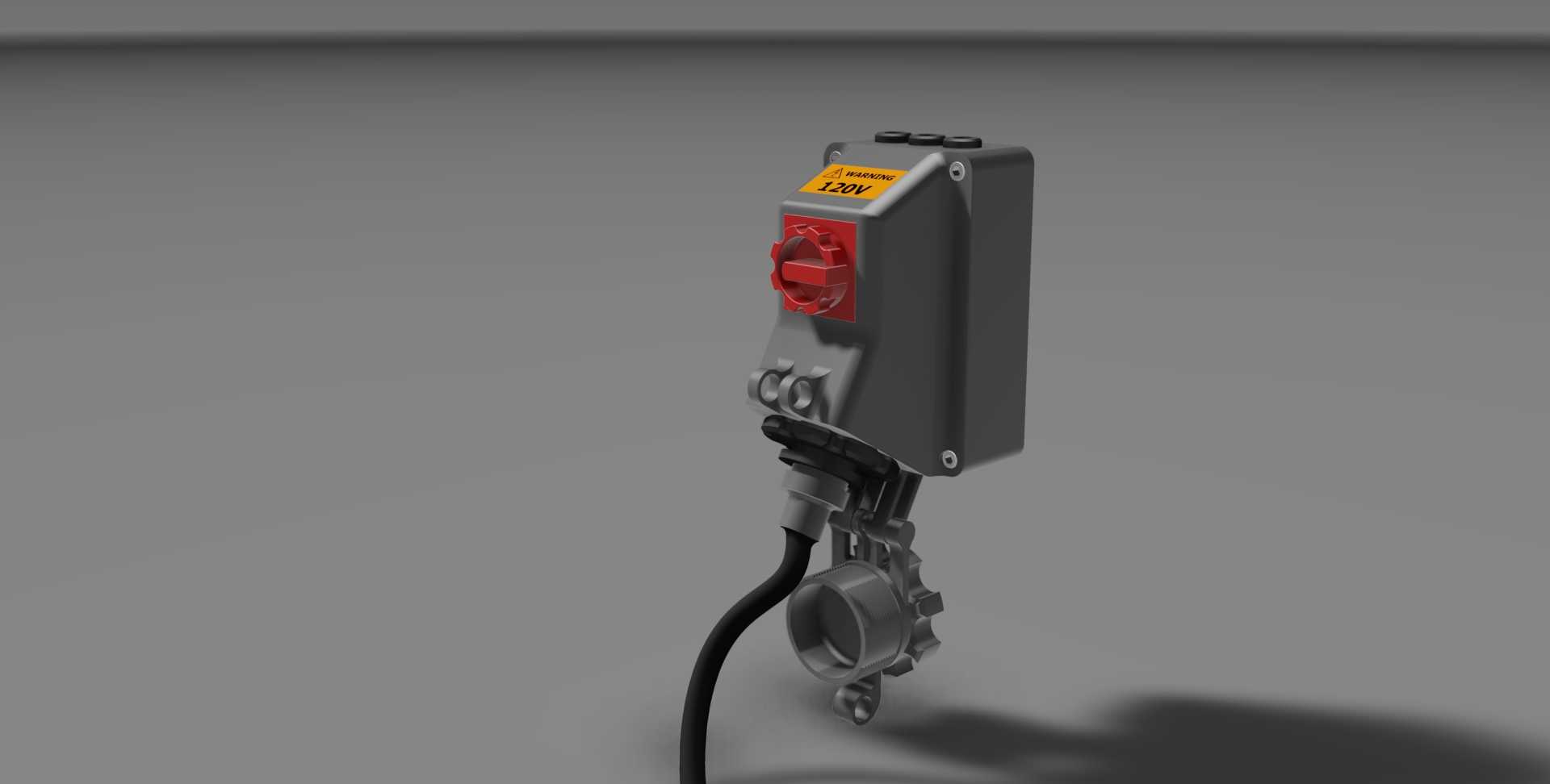 120V NEMA 5-20R工业插座概念图