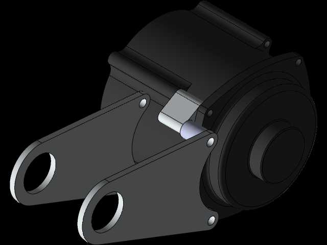 Luna Cycle Cyclone 3kW无刷电机,带底座模型