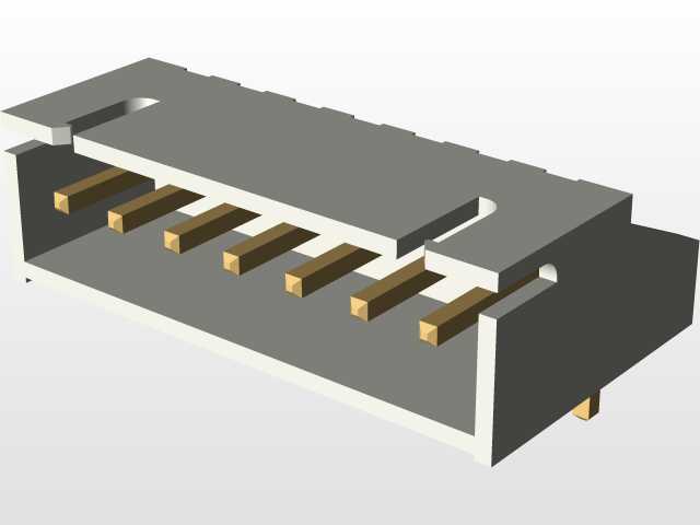 JST-XH通孔直角连接器
