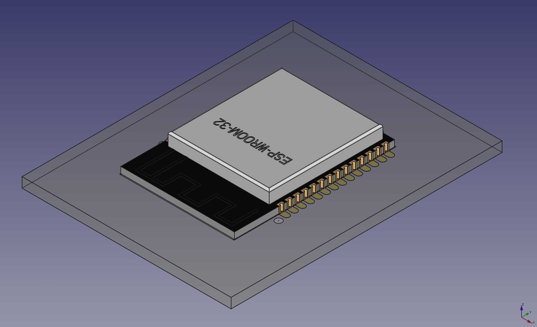 ESP-WROOM-32三维Step和Iges模型