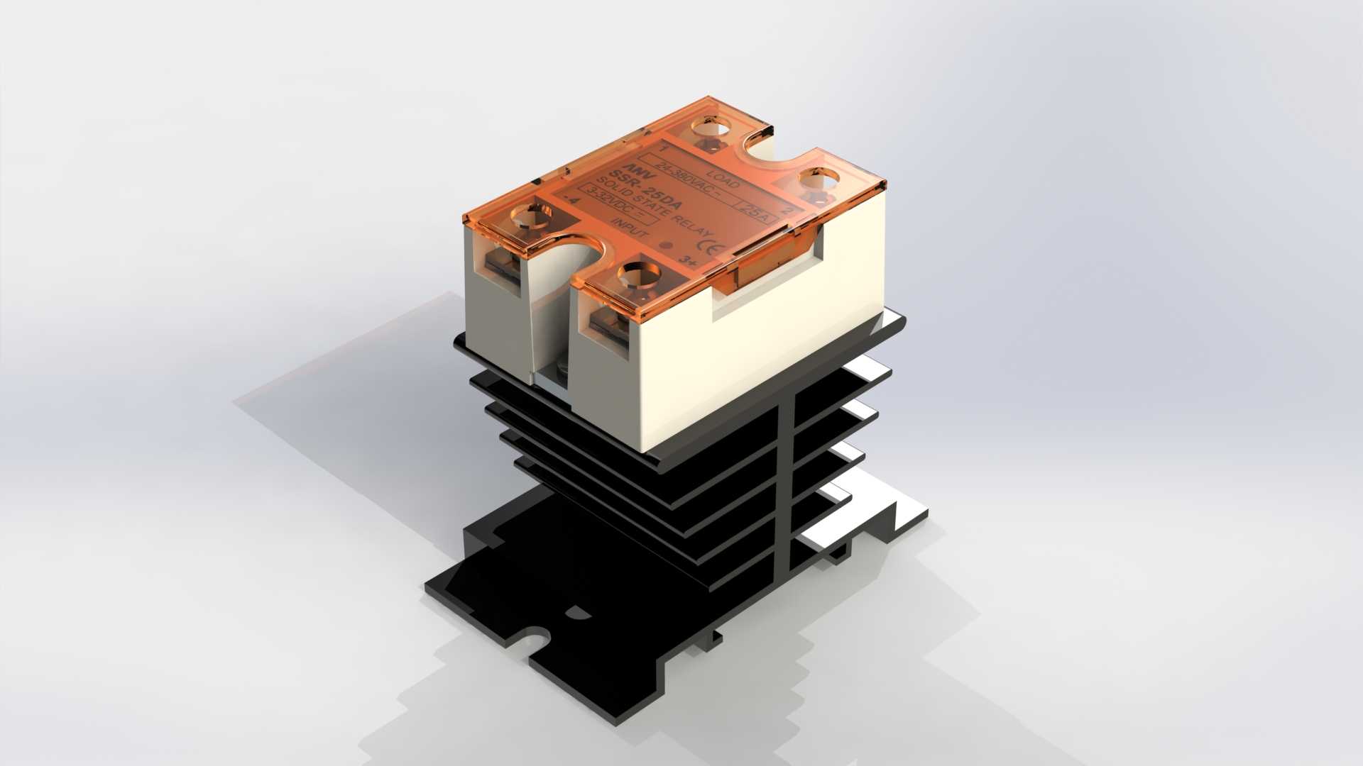 Uxcell SSR-25da��ɢ��Ƭ�Ĺ�̬�̵���