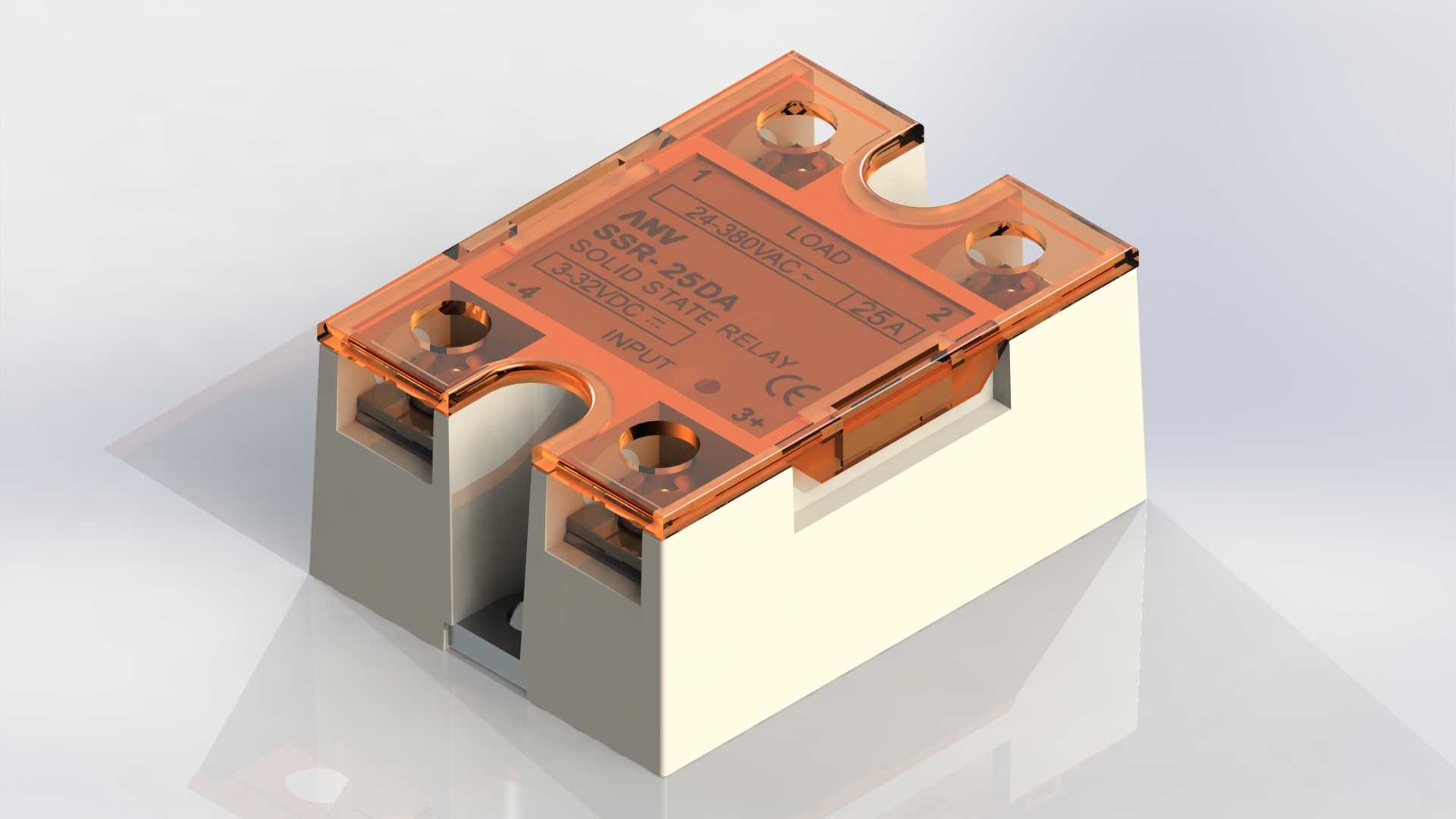 Uxcell SSR-25da��ɢ��Ƭ�Ĺ�̬�̵���