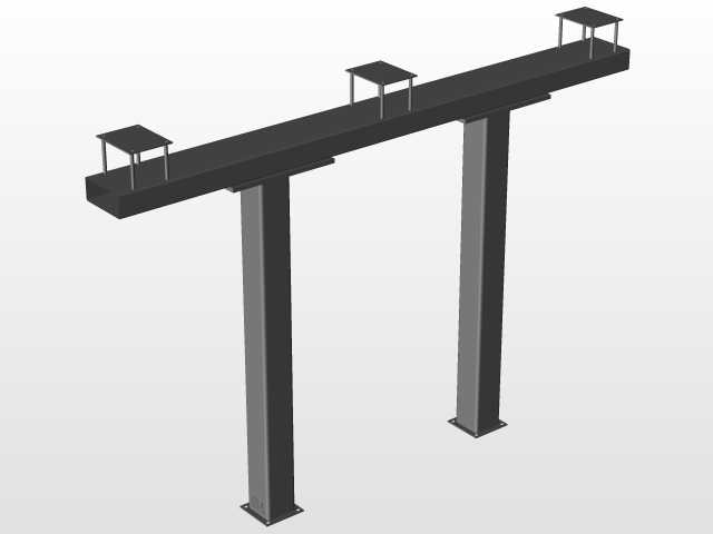 高压变电站组件-室外空气变电站-BIM