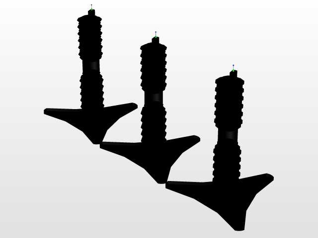 高压变电站组件-室外空气变电站-BIM