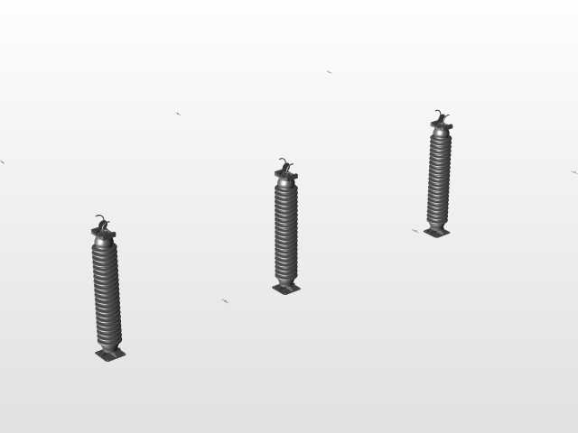 高压变电站组件-室外空气变电站-BIM