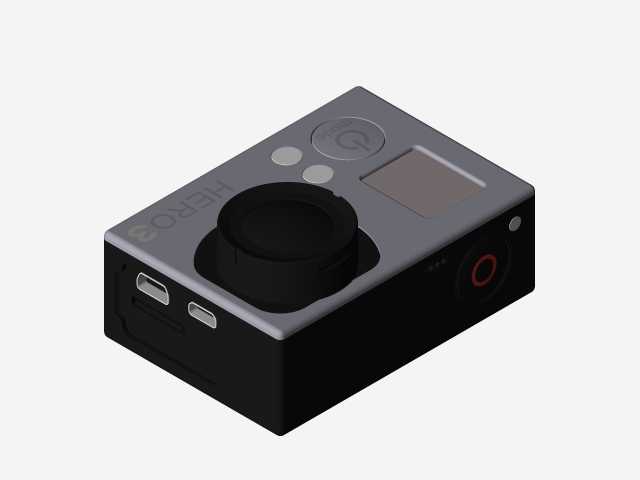 用于GoPro的ActionCam万向节
