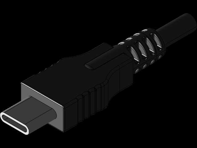 USB C型电缆插头