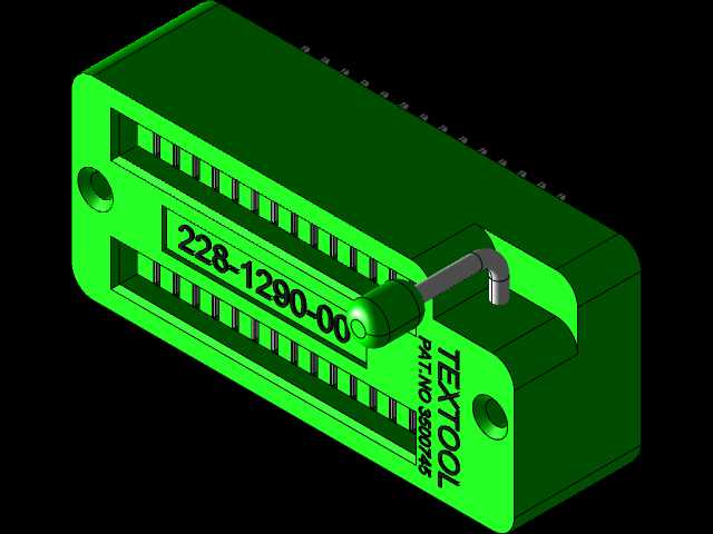 Textool ZIF 28 DIP插座