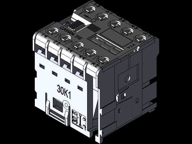 微型接触器CAW04-31-00D23 6A 24V-WEG/接触器