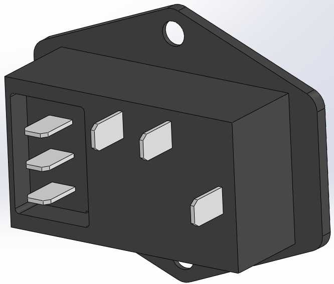 Amico AC 10A 250V IEC320 C14���ģ�飬���޺���̰忪�غͱ���˿��