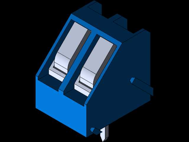 2针PCB端子连接器