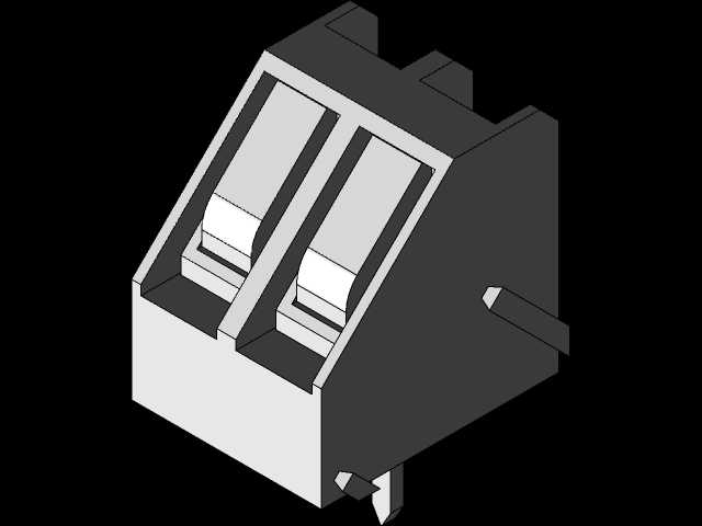 2针PCB端子连接器