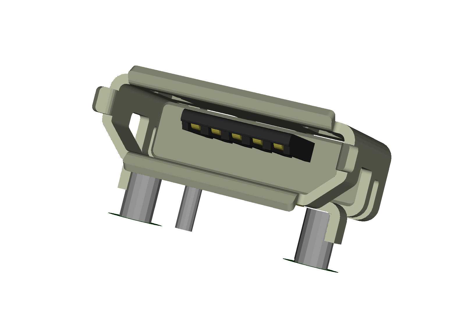 Micro-USB B型阴性连接器SMD