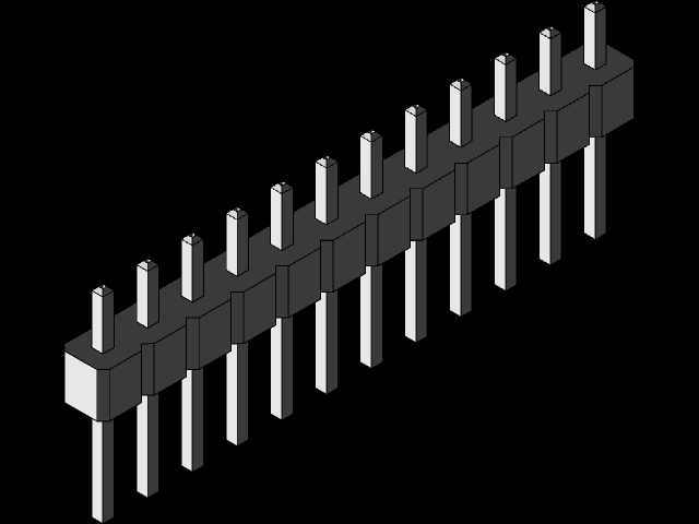 12x1 2,54mm��ͷ