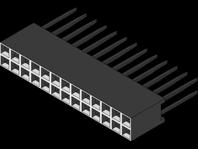 13x2 2,54mm�������ո�̨