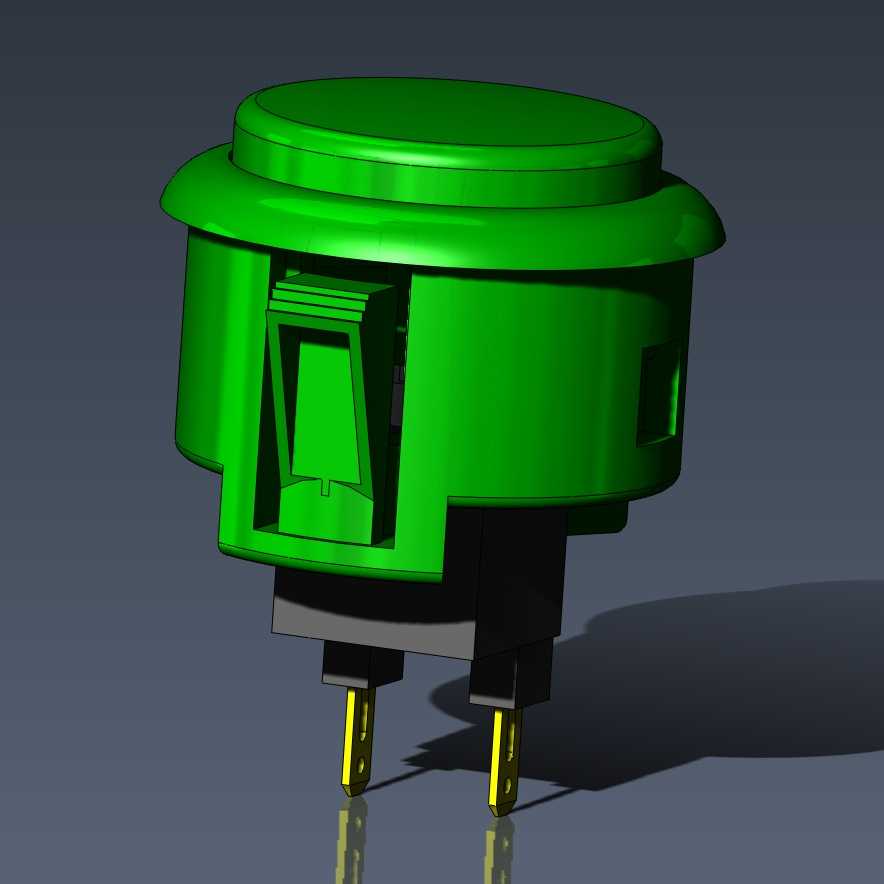 拱廊按钮(Sanwa OBSF-30-G)