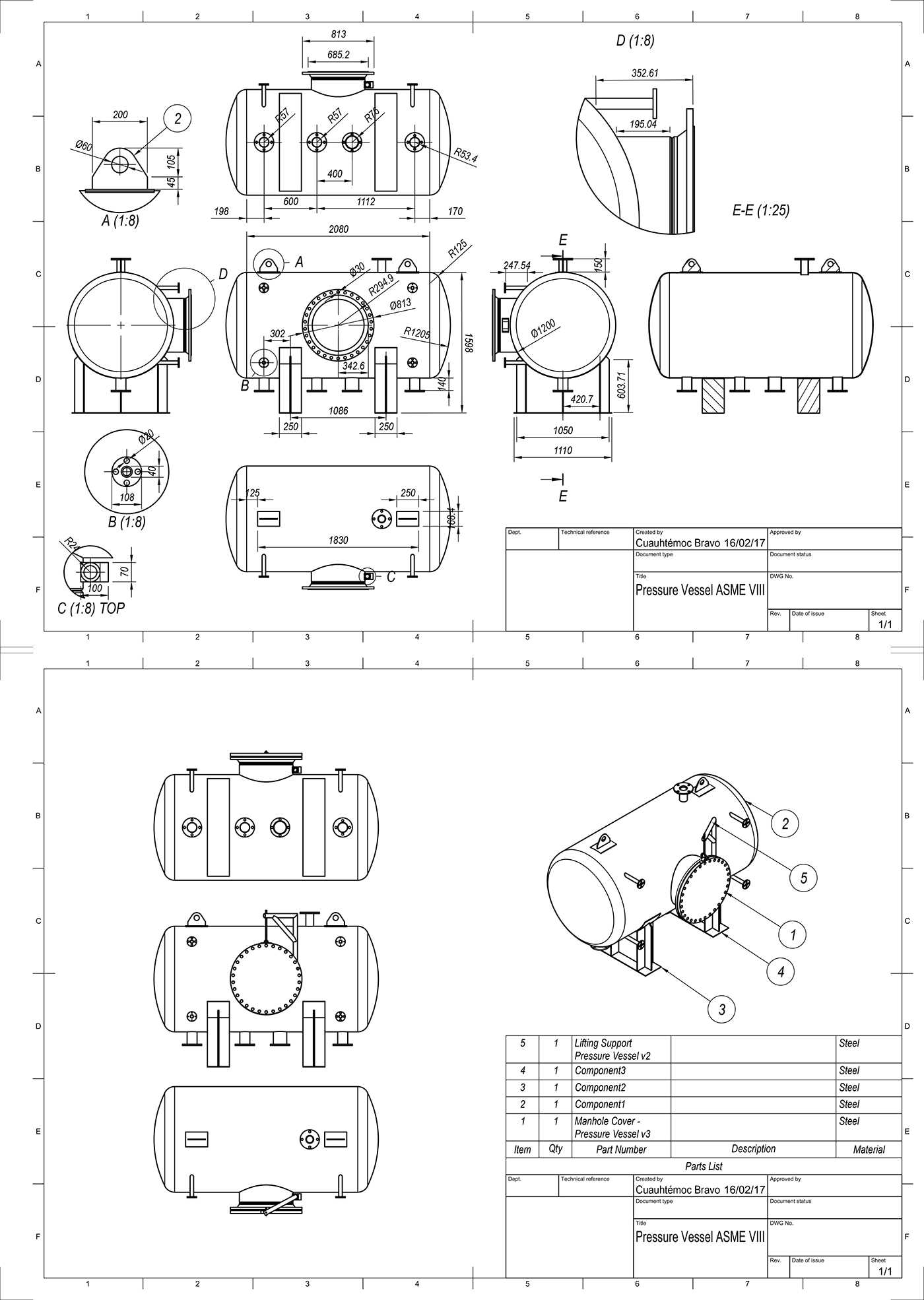 压力容器ASME VIII-Y型FUSION 360(2月17日)。